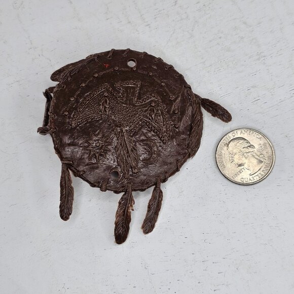 Vintage Marx Johnny West Shield Eagle Chief Cherokee Geronimo Accessories Brown - Picture 4 of 8